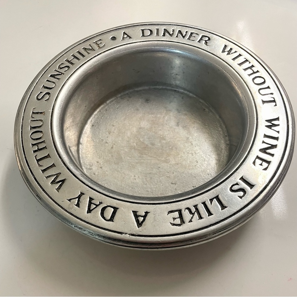 Wilton Pewter Wine Holder Coaster Made in USA